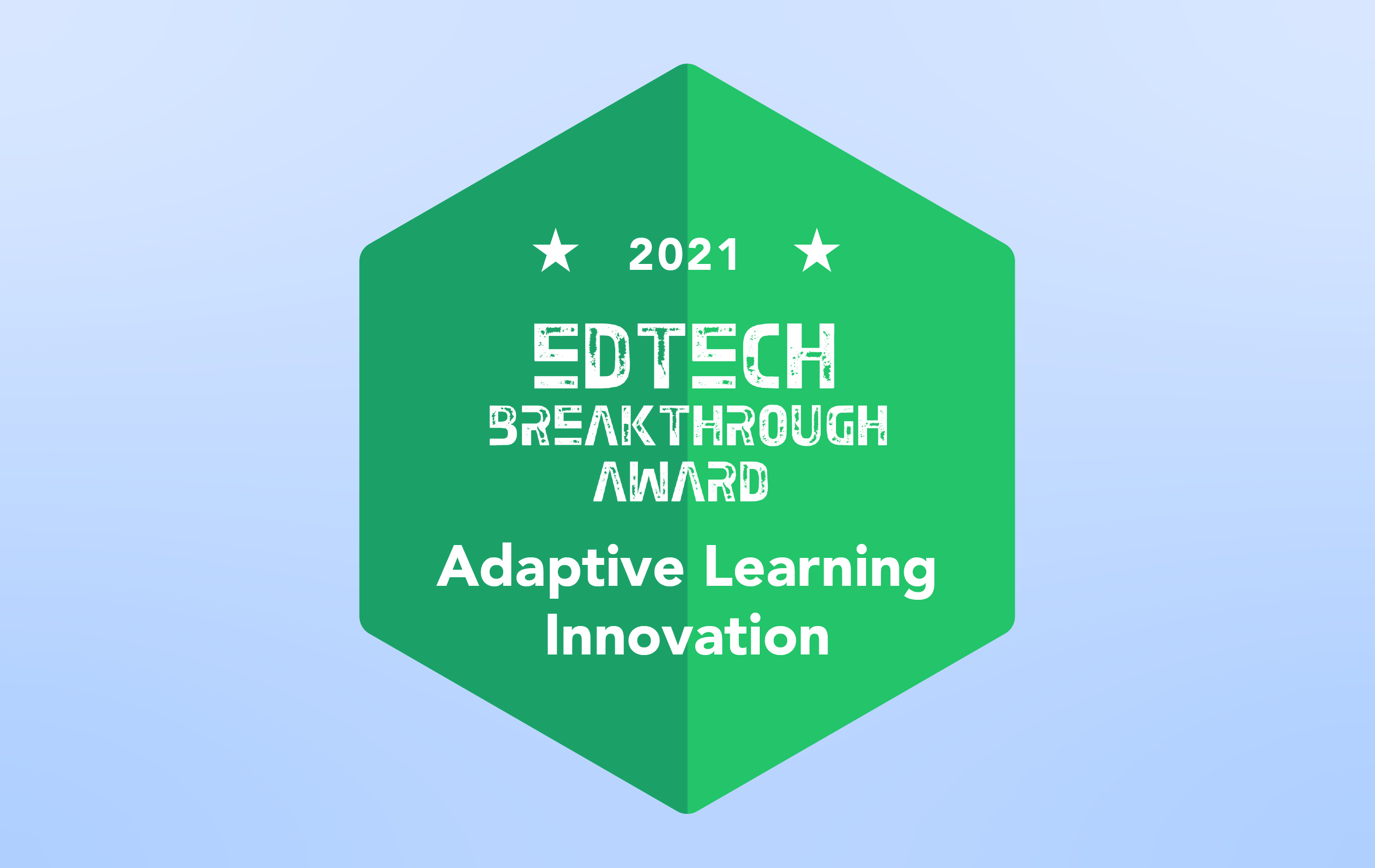 2021 EdTech Breakthrough Award for Adaptive Learning Innovation