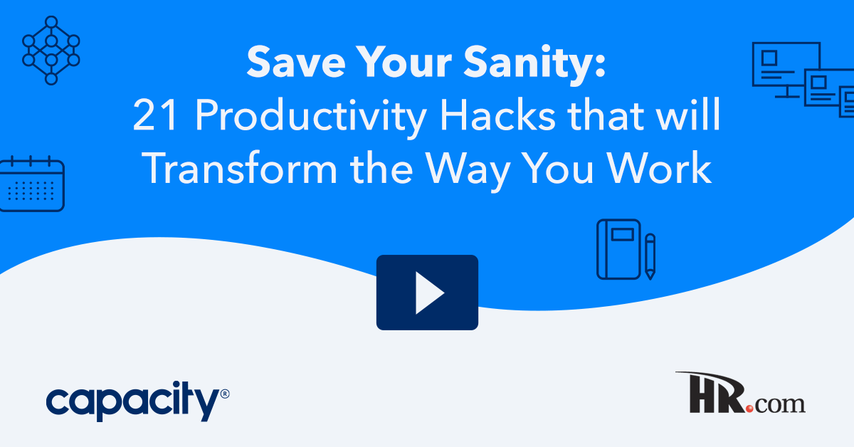 Watch: Save Your Sanity: 21 Productivity Hacks that will Transform the Way You Work
