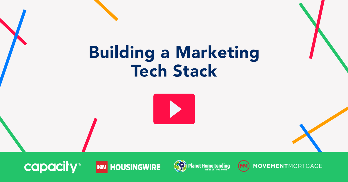 image promoting a talk on how to build a marketing tech stack