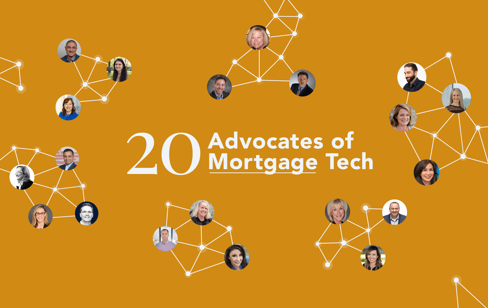 an image that shows 20 advocates of mortgage tech