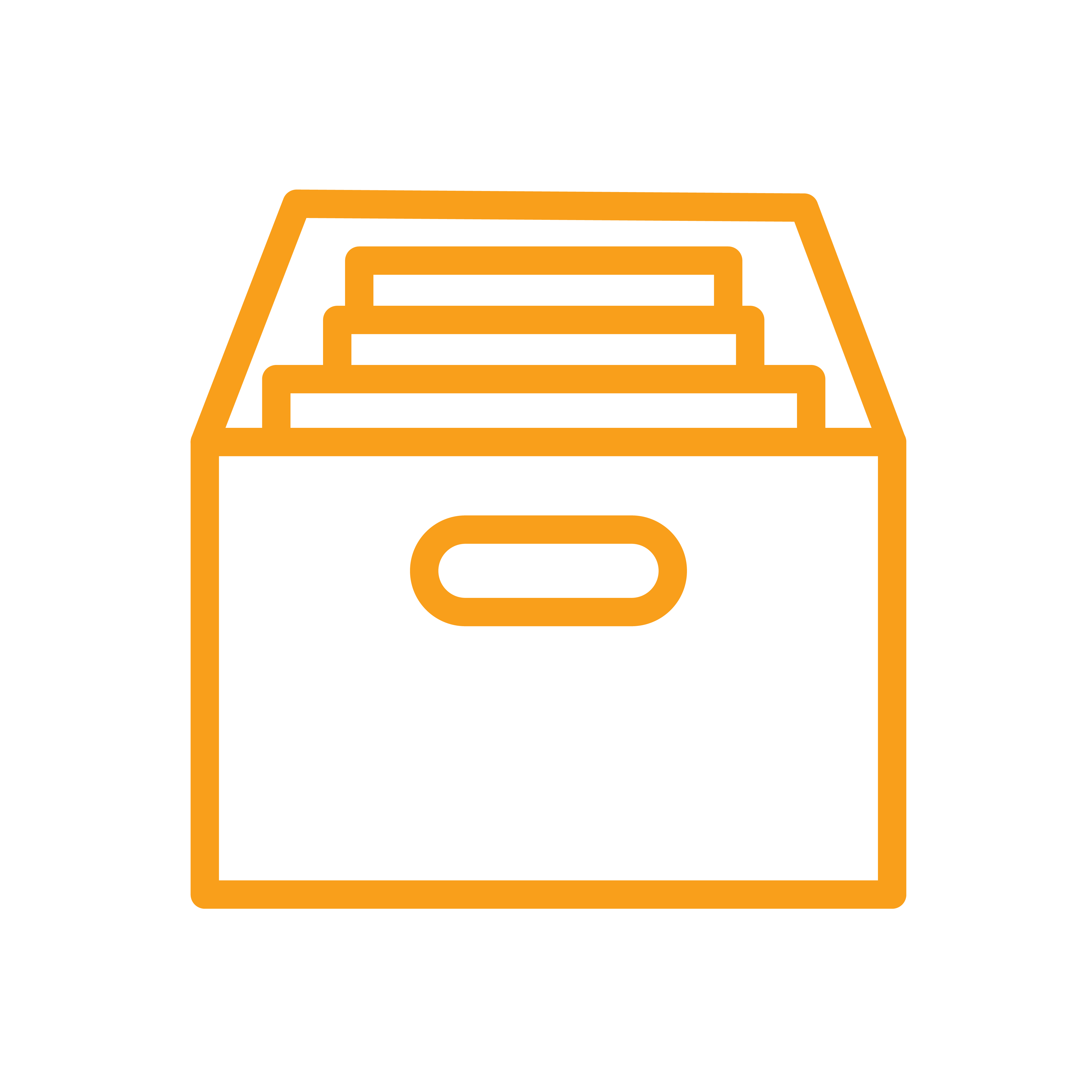 Icon of a filing box filled with folders