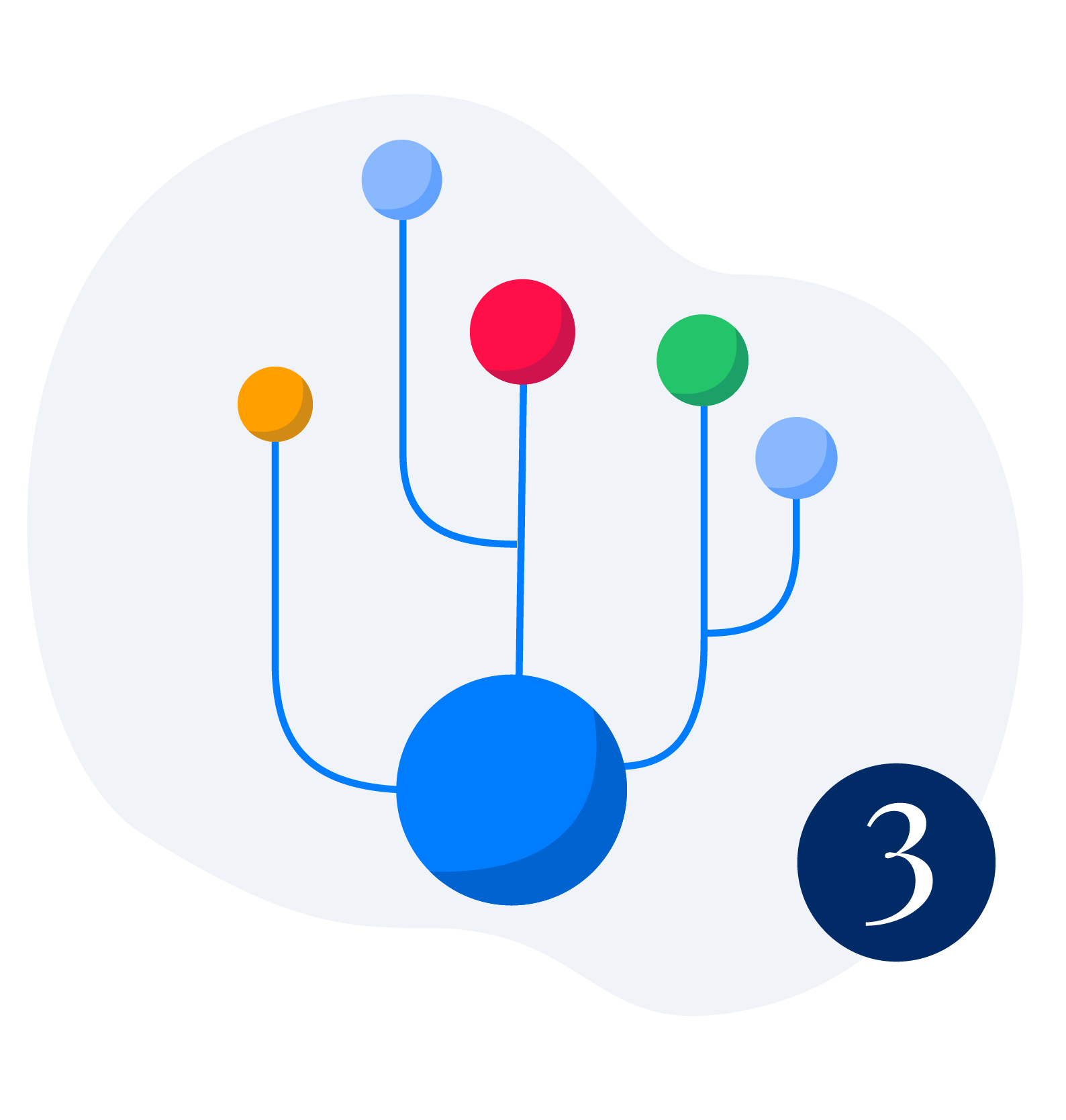 Abstract illustration of connecting your apps