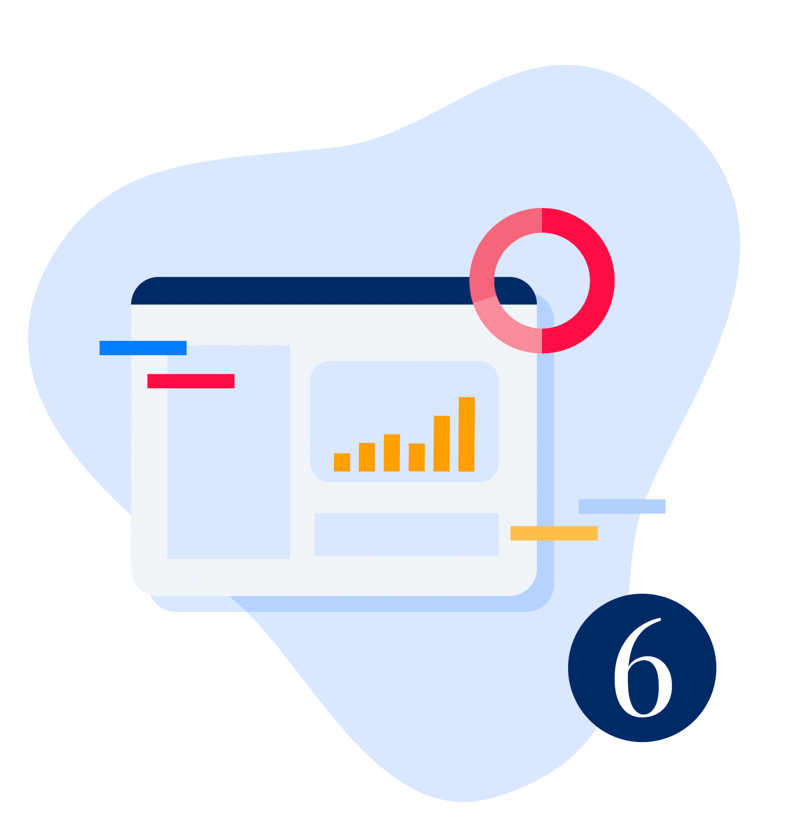 Measuring success, abstract illustration of Capacity's analytics dashboard