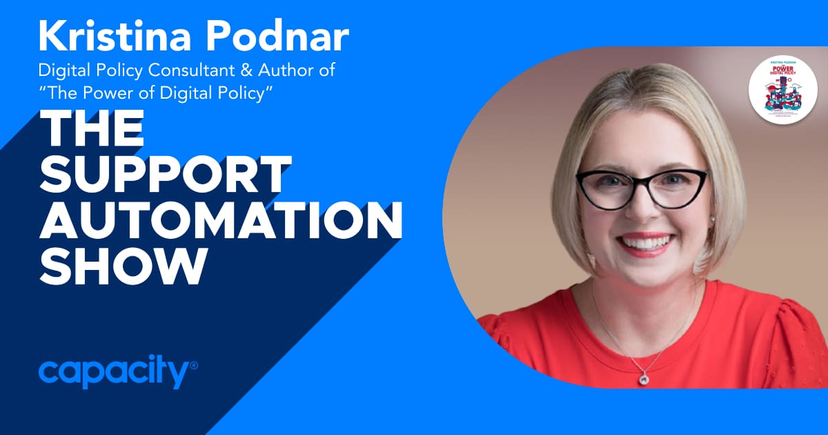 Episode 9 of The Support Automation Show featuring Kristina Podnar