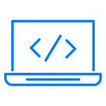 An icon of a computer that represents the developer platform