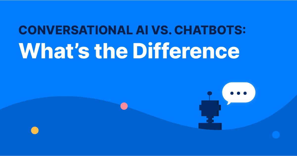 Chatbot vs conversational AI header image
