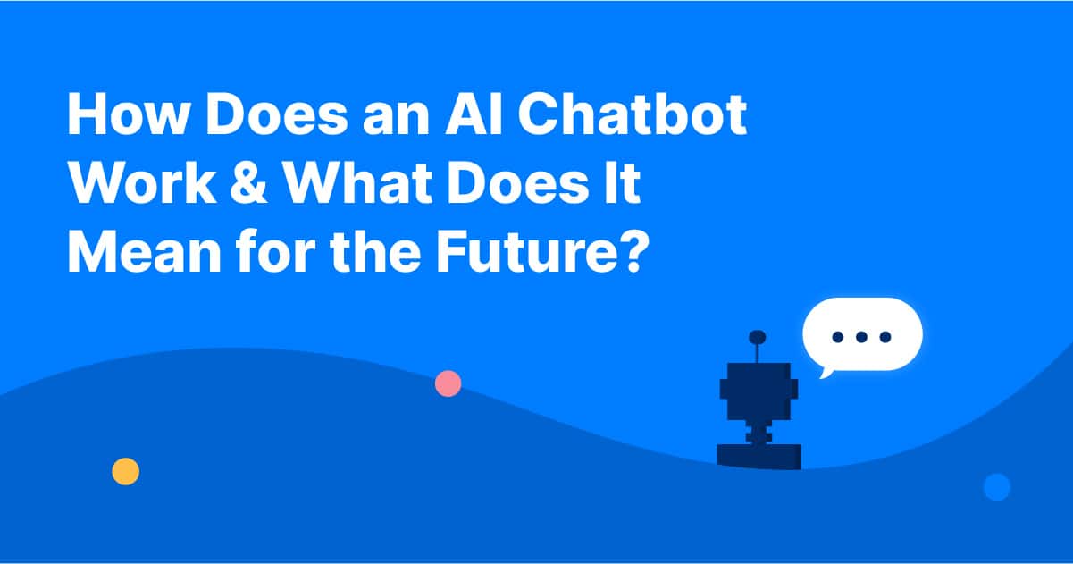 How does an AI chatbot work header image