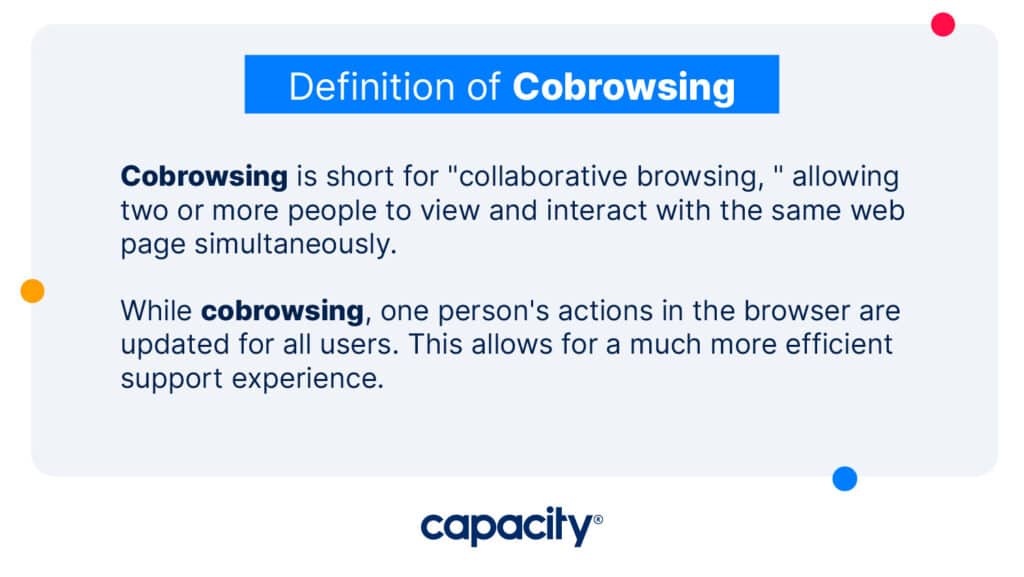Image explaining the definition of cobrowsing.
