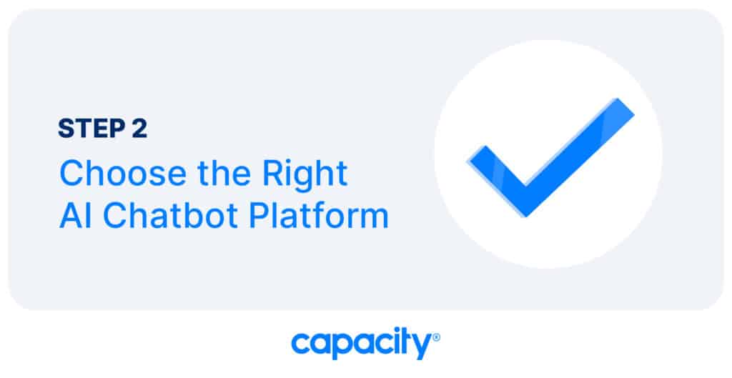 Image showing step two to implement AI chatbot online.