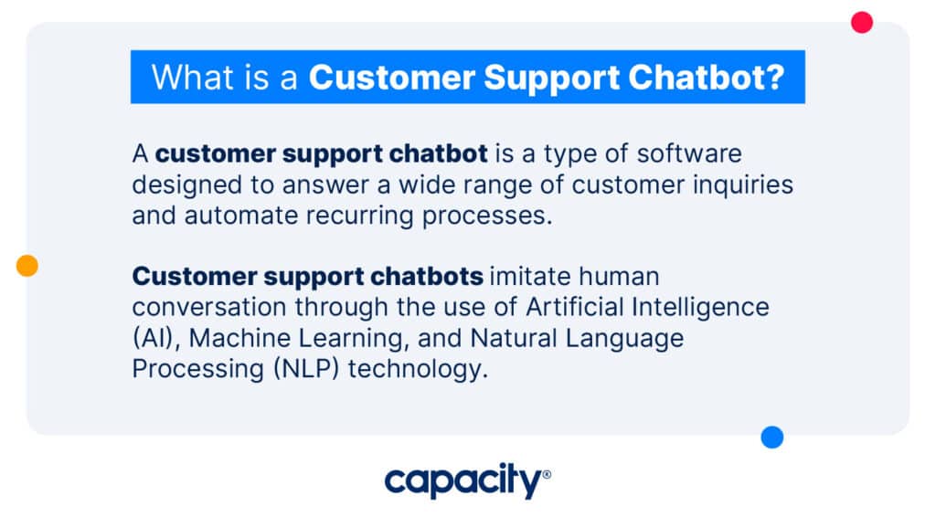 What is a customer support chatbot