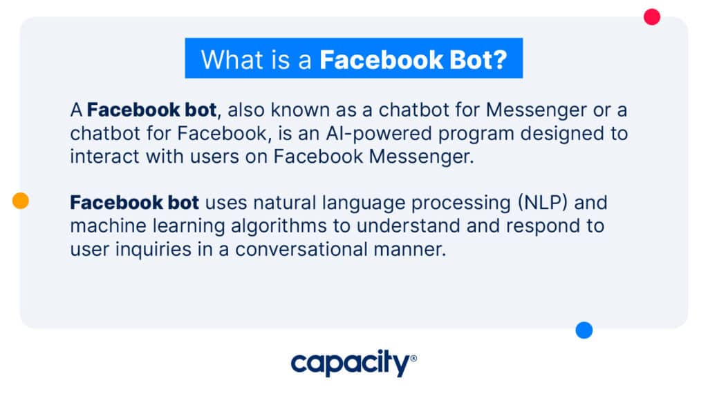 Image of a facebook bot definition.