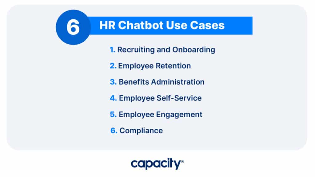Image showing HR chatbot use cases.