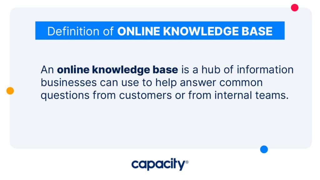 Online Knowledge Base Definition