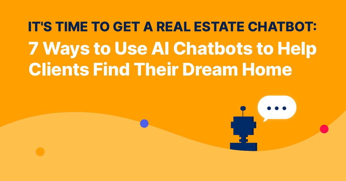 Real estate chatbot header image.