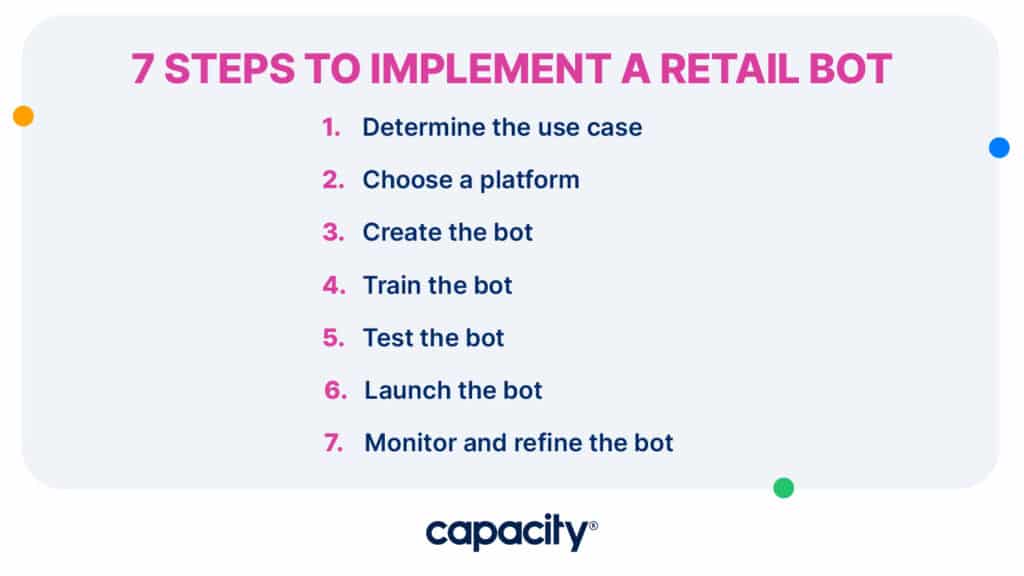 7 steps to implement a retail bot