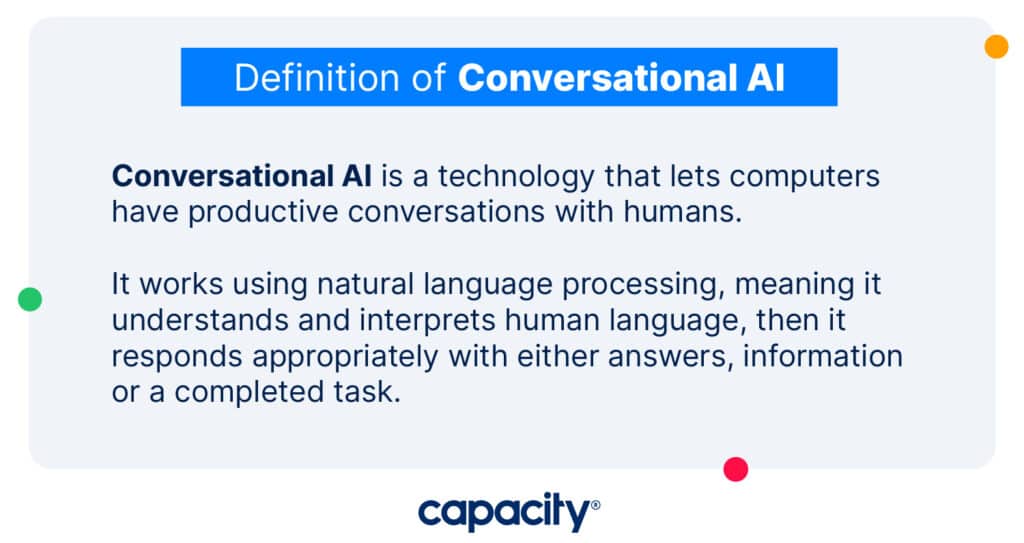 definition of conversational AI