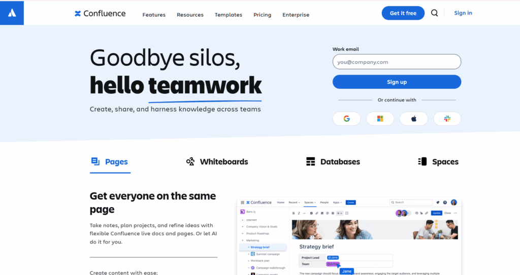 Confluence helpdesk knowledge base