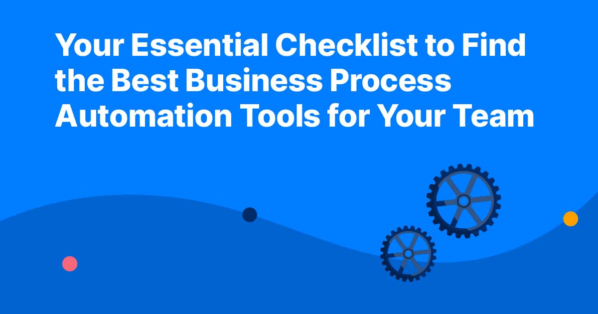 Business process automation tools header image.