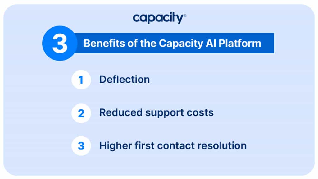 3 benefits of Capacity