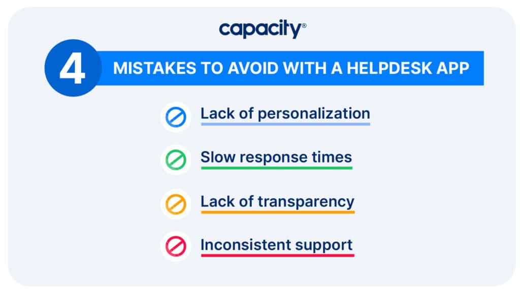 4 mistakes to avoid with a helpdesk