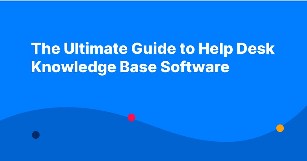 Helpdesk knowledge base software header image.