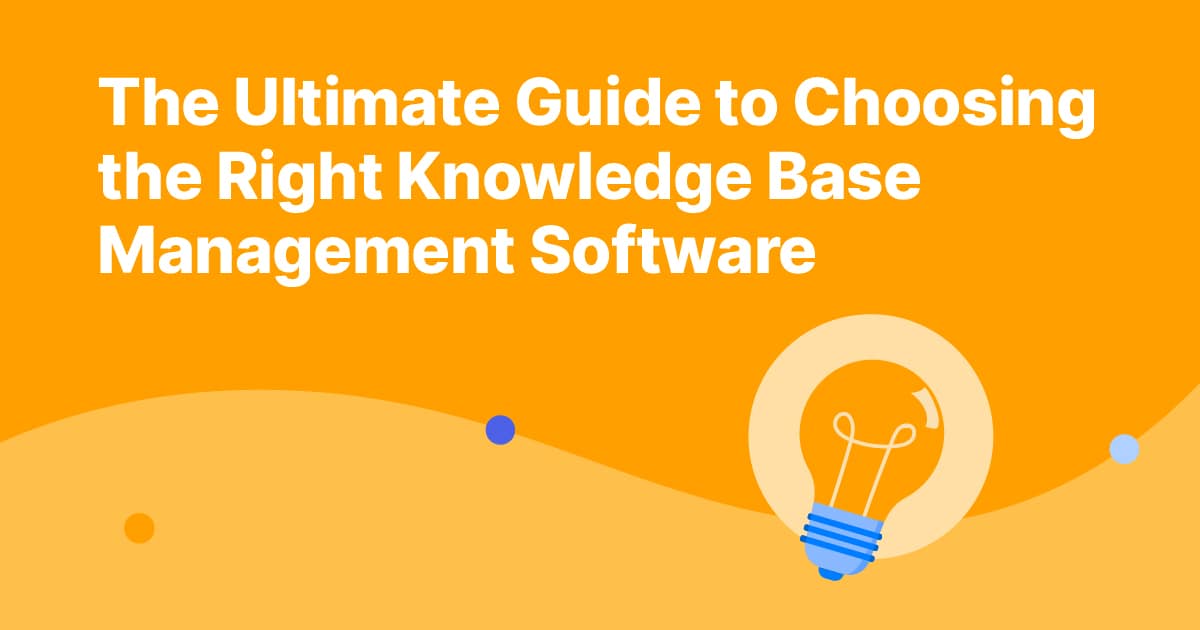 Knowledge base management software.