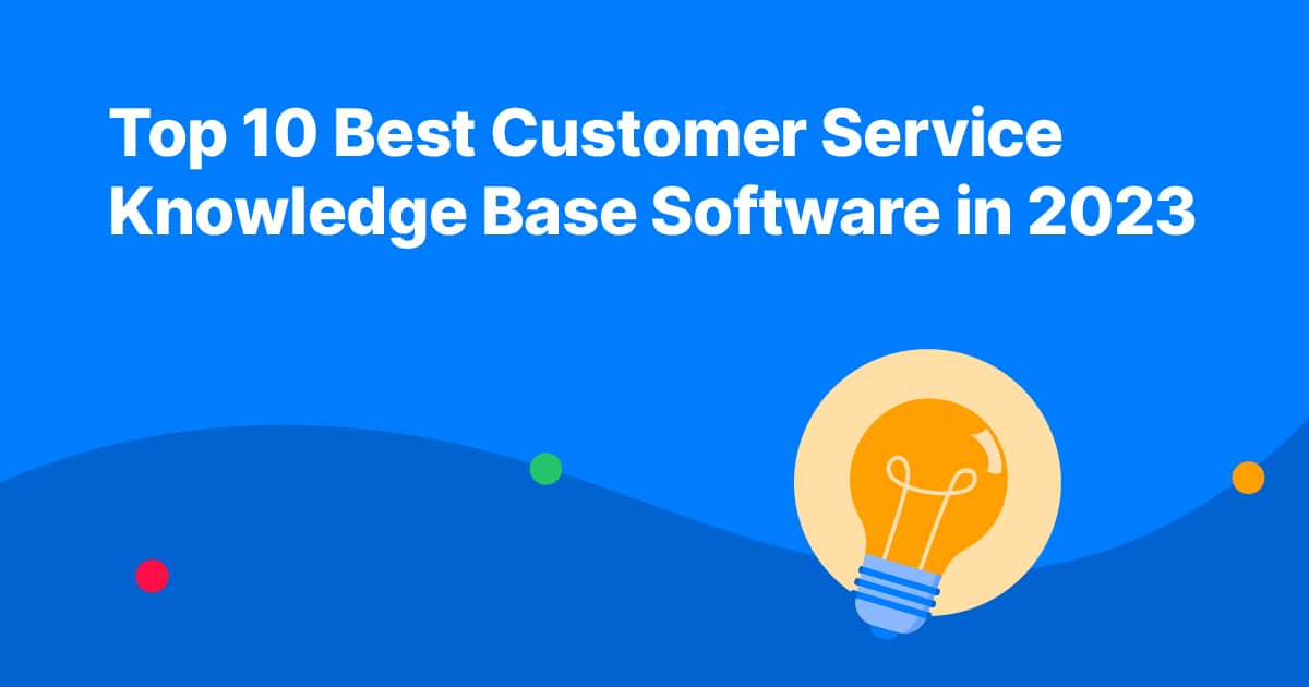 Customer service knowledge base software header image