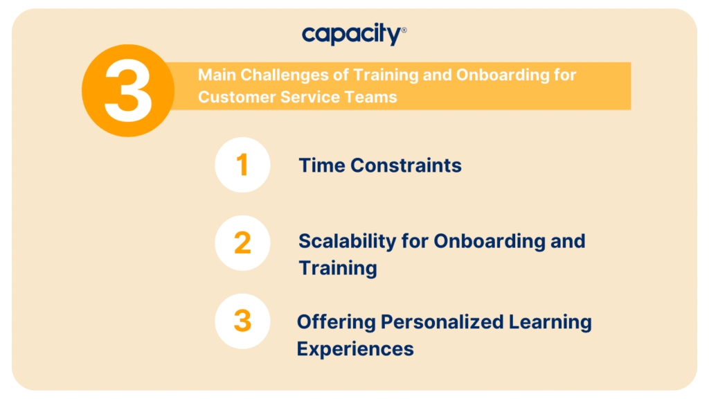 3 Main Challenges of Training and Onboarding for Customer Service Teams