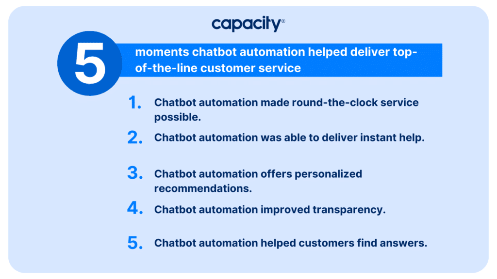 5 moments chatbot automation helped deliver top-of-the-line customer service