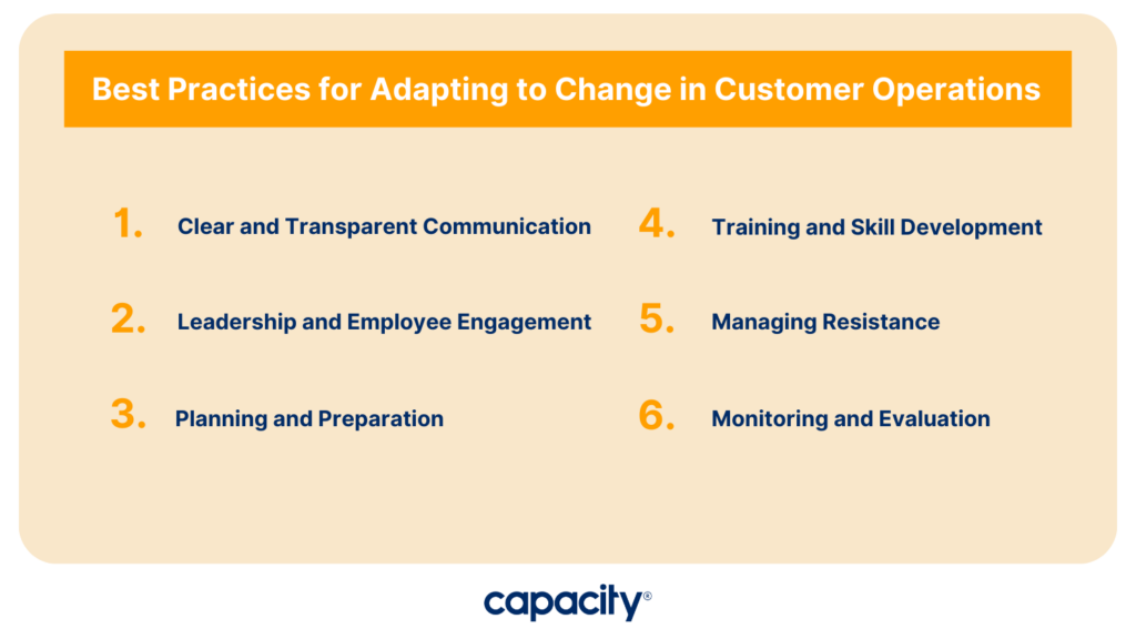Best Practices for Adapting to Change in Customer Operations