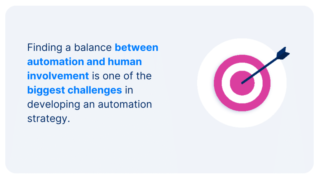 Challenges in developing an automation strategy