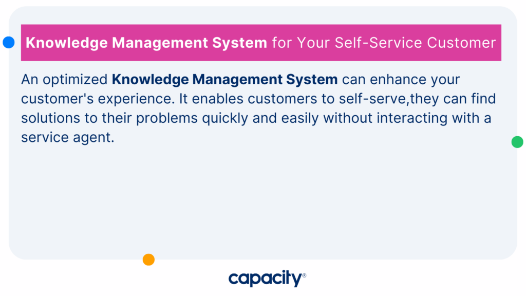 Image describing how your Knowledge Management System can enhance your customer's experience