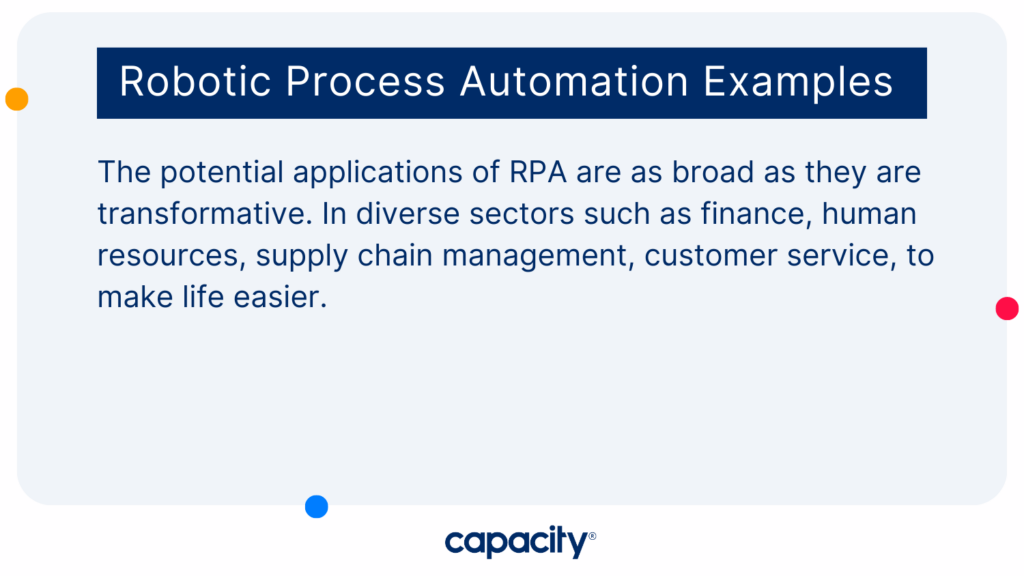 Robotic Process Automation Examples