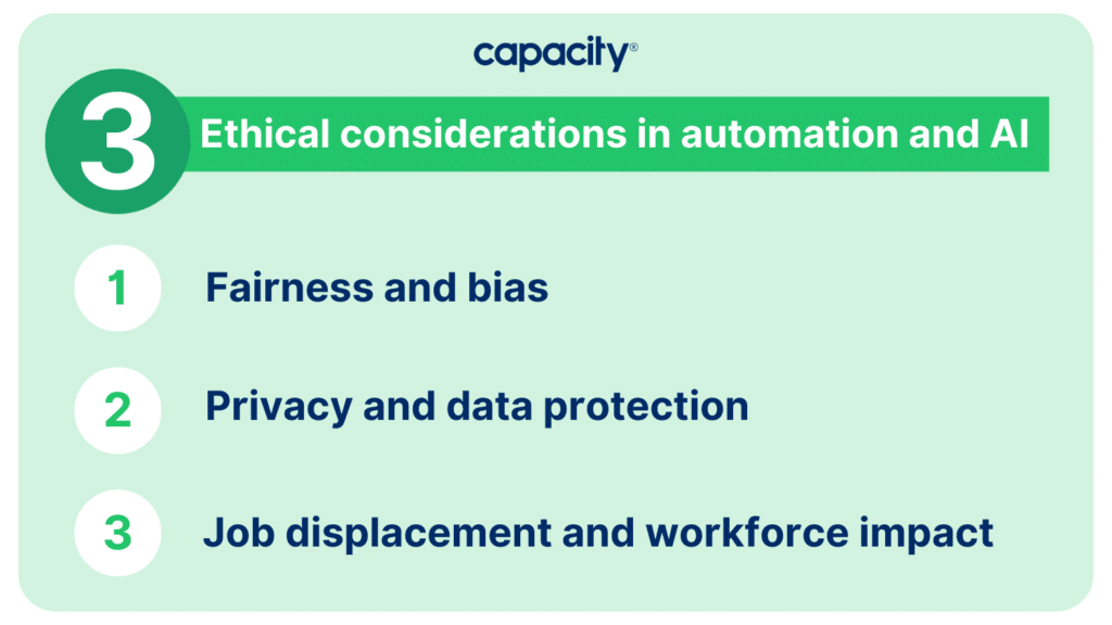 Ethical considerations in automation and AI