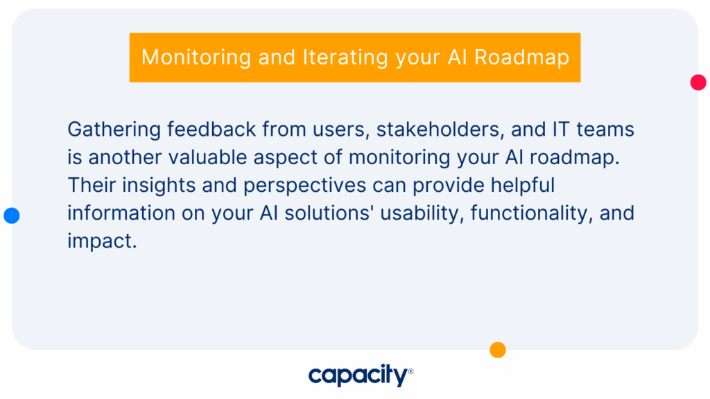 Monitoring and iterating your AI roadmap