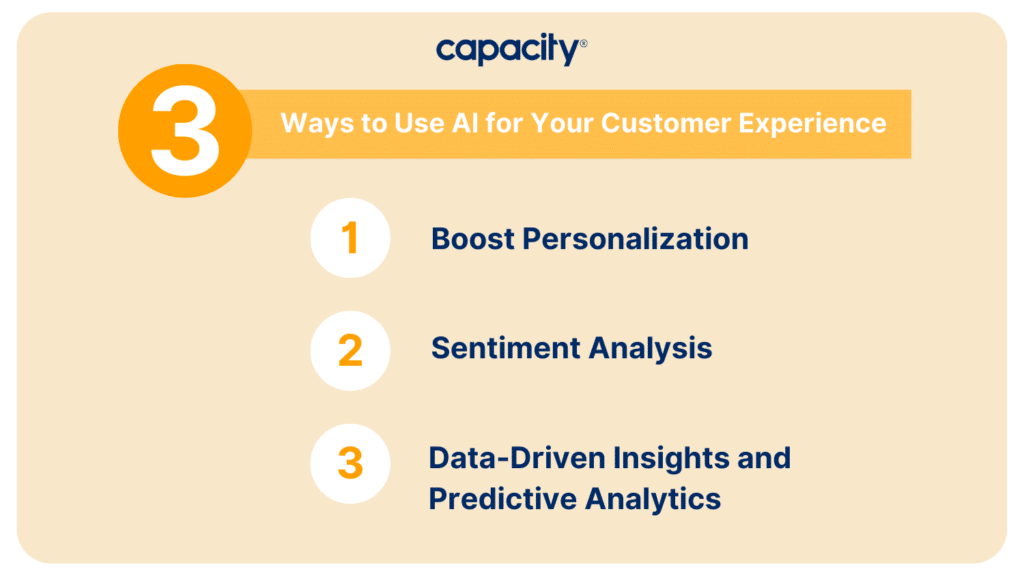 Three ways to use AI for your customer experience