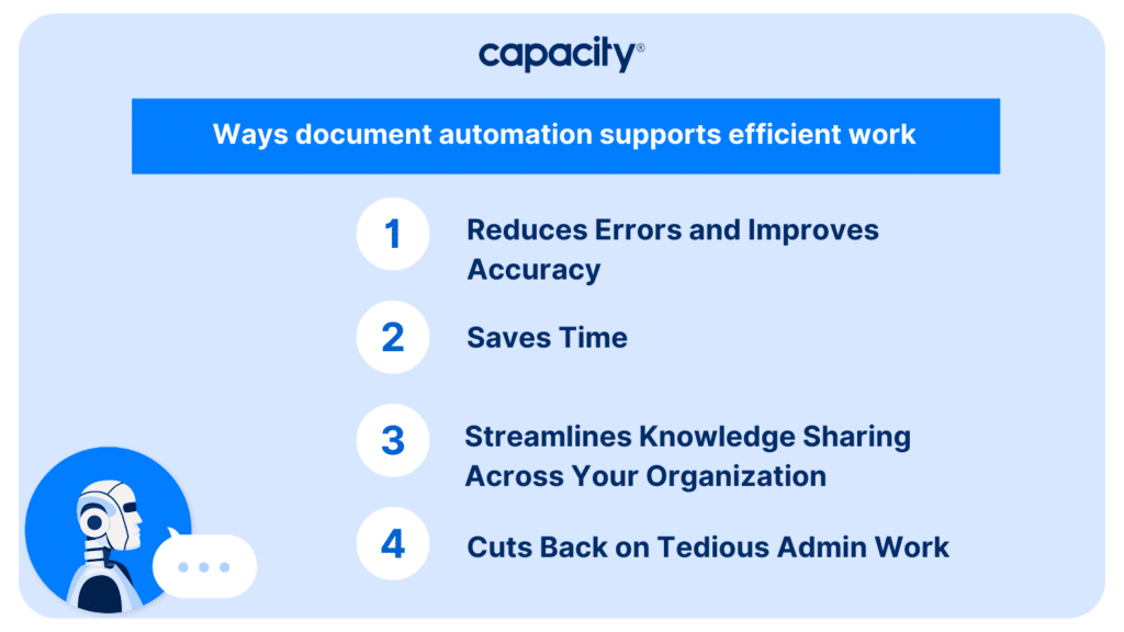 Ways document automation supports efficient work