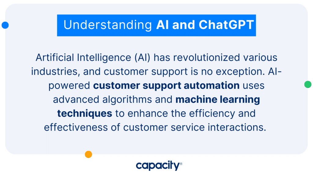 Understanding AI and ChatGPT for customer support automation