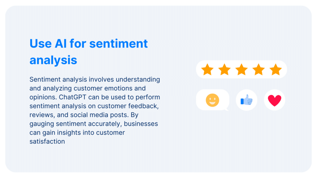 Use AI for sentiment analysis