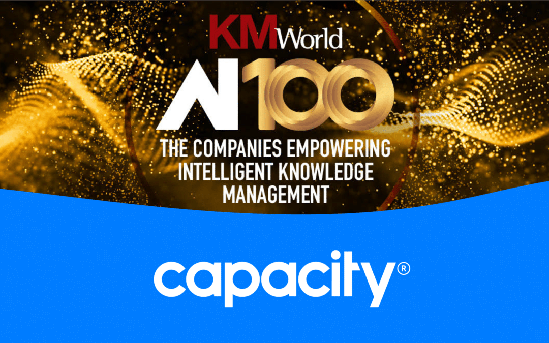 Capacity Named to 2024 KMWorld AI 100 List