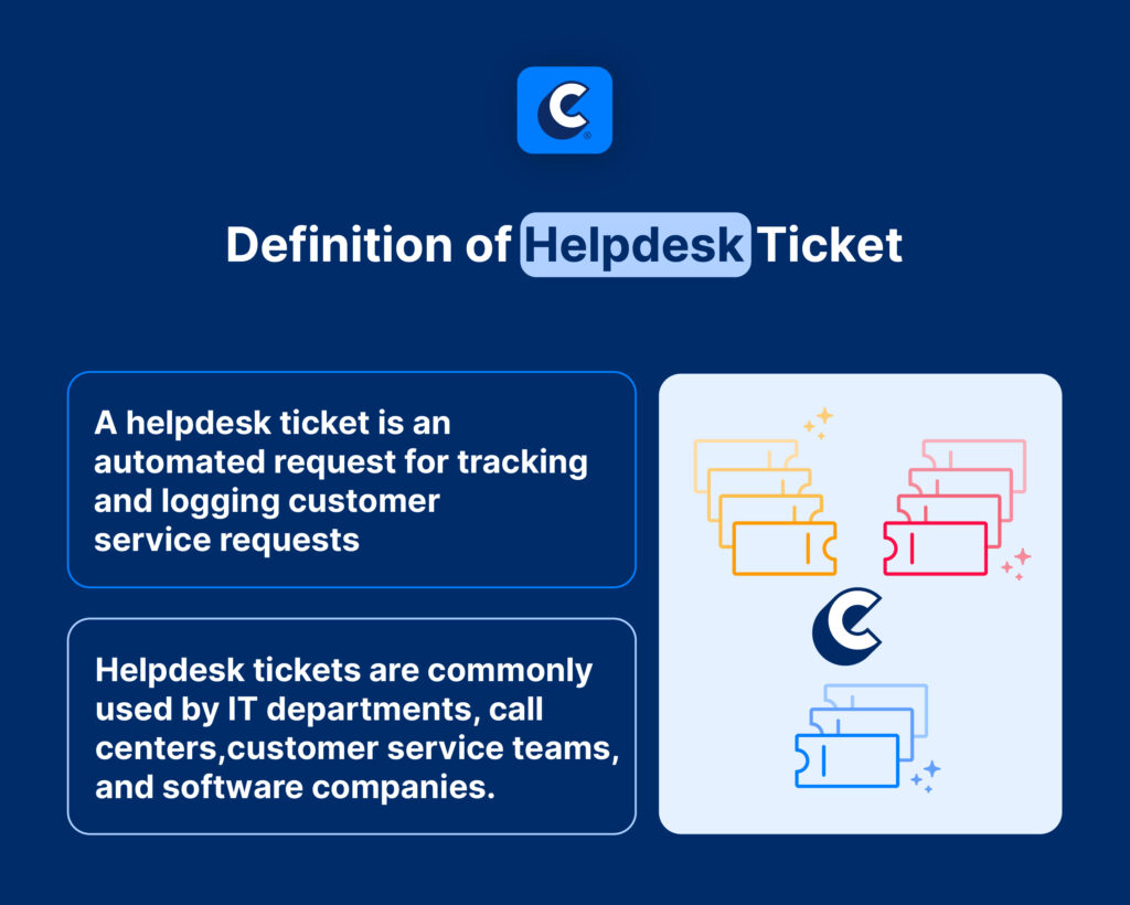 Helpdesk ticket definition