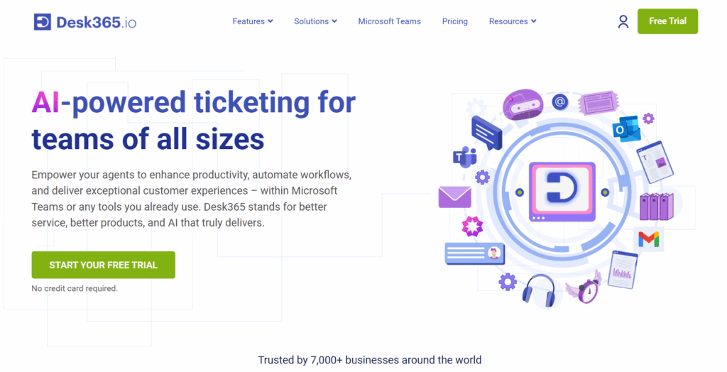 Desk365 AI-powered ticketing