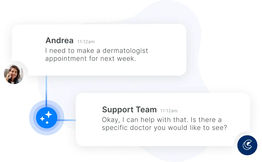 An illustration that shows how Capacity only enables the right team members to see certain information.