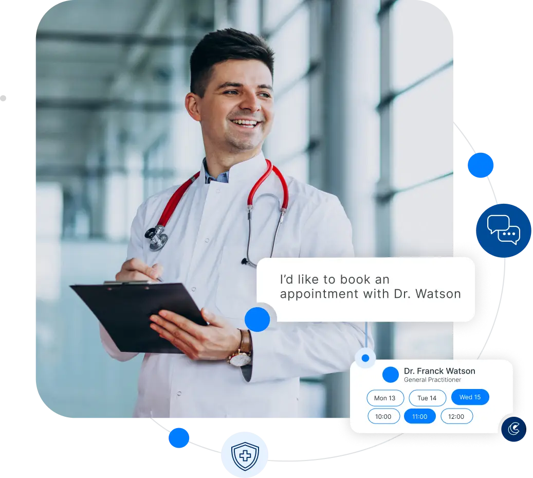 An illustration that shows how Capacity only enables the right team members to see certain information.
