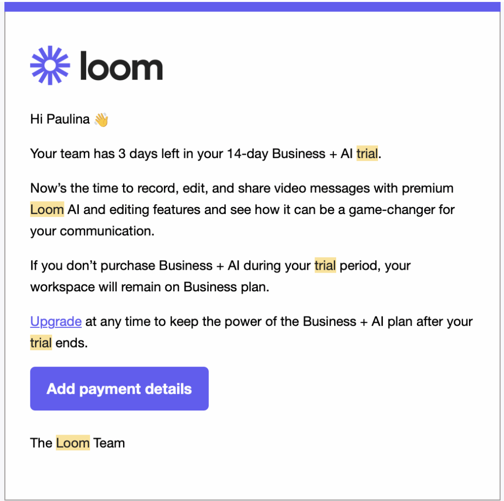 How Loom uses AI to personalize and segment emails