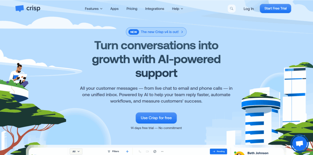 Crisp AI-powered chat