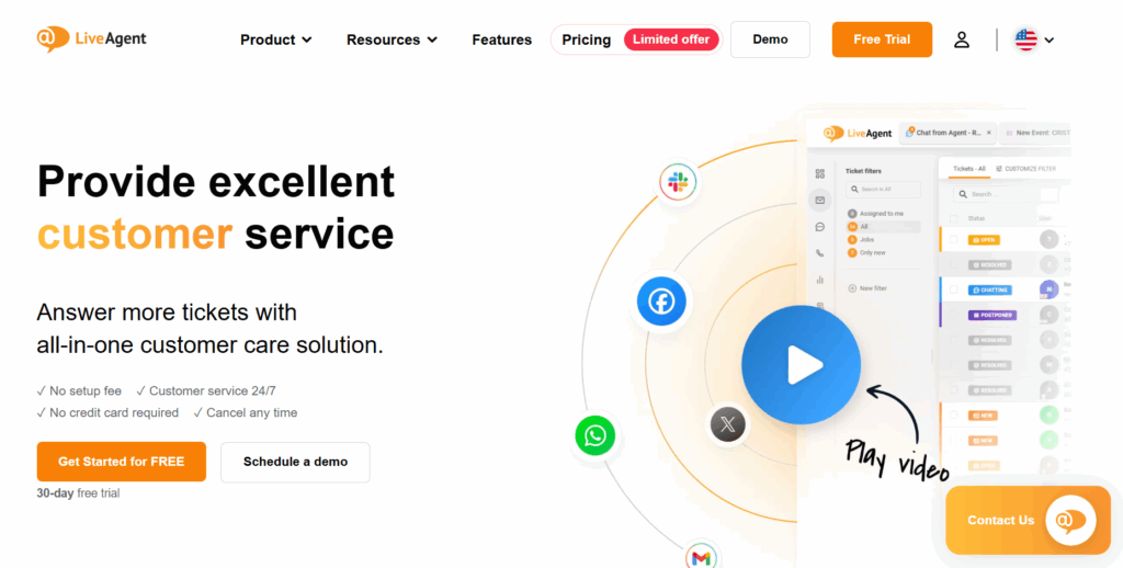 LiveAgent customer service solution