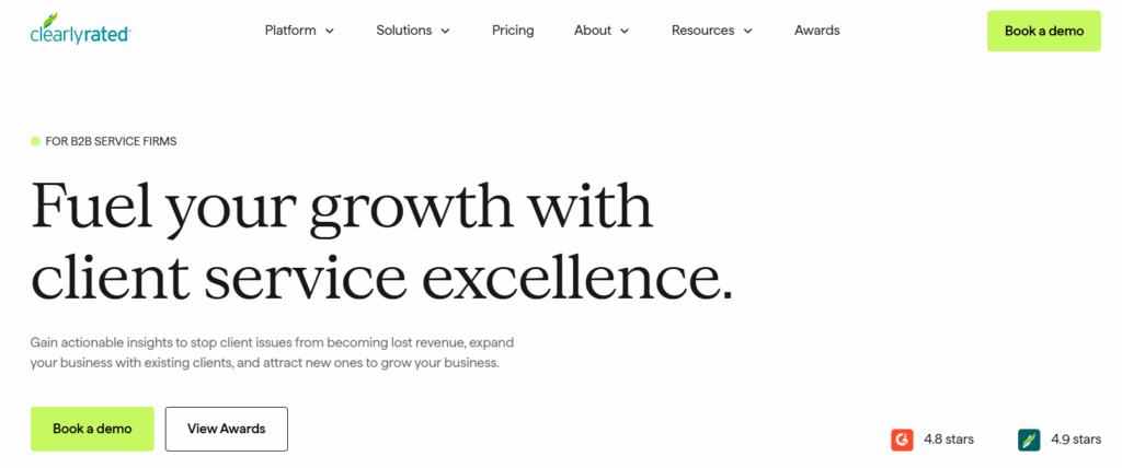 ClearlyRated client service platform