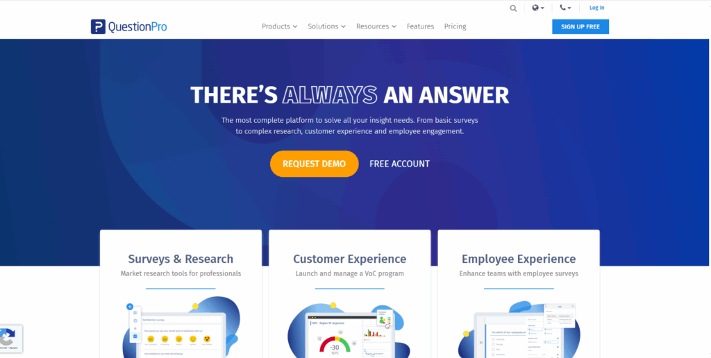QuestionPro feedback collection platform