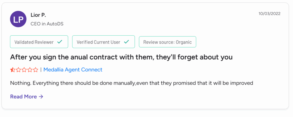 Customer review on Medallia implementation